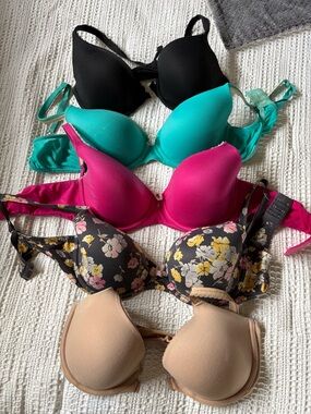 Victoria's Secret Bra Set - Black, Teal, Hot Pink, Floral, Nude